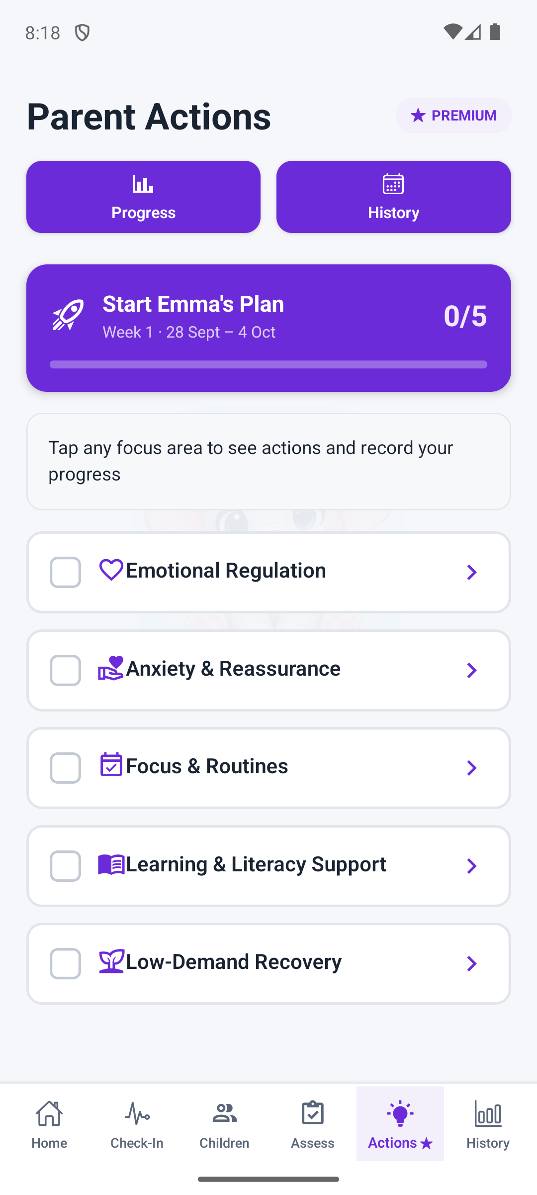 Weekly Action Plan