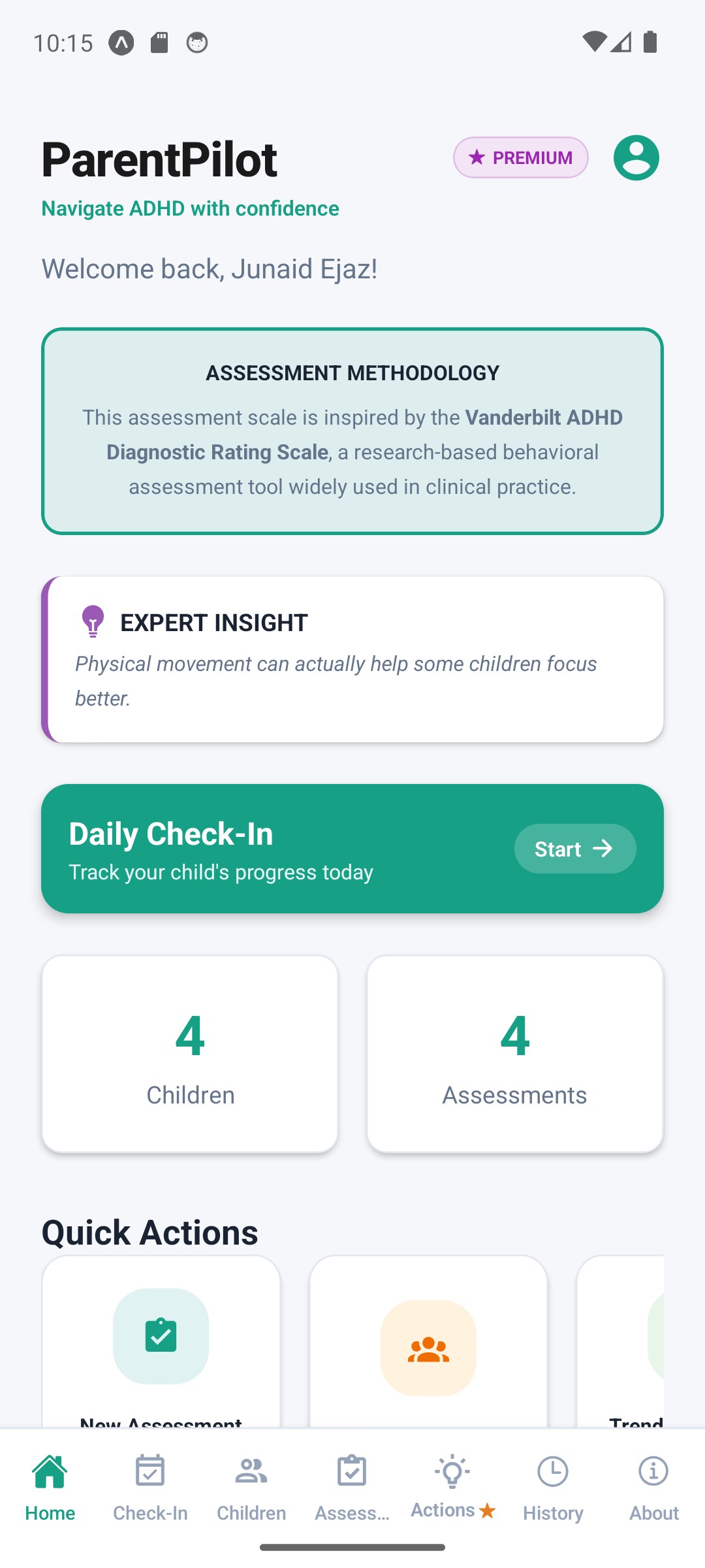 Home Dashboard